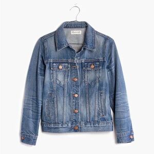 Madewell Light Blue Distressed Denim Jacket